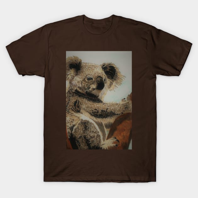 koala in the tree T-Shirt by angipangi7